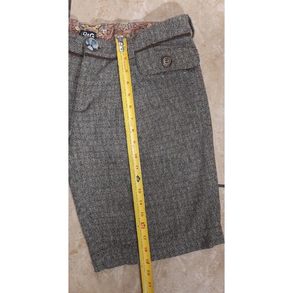 Dolce & Gabbana D&G Brown Wool Blend Woman Bermuda Shorts Size 32/46 - Picture 14 of 15